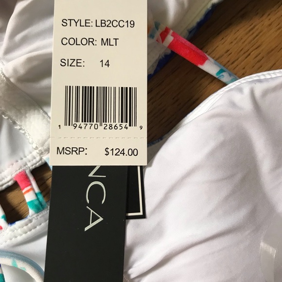 New La Blanca beautiful one piece swimsuit NWT - Picture 6 of 15